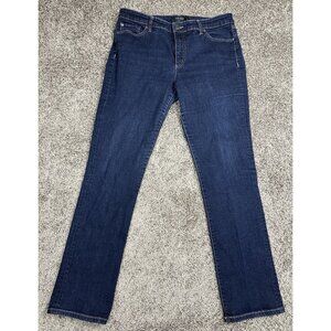 Lauren Ralph Lauren Women's Dark‎ Wash Straight Leg Jeans Size 12 Cotton Blend
